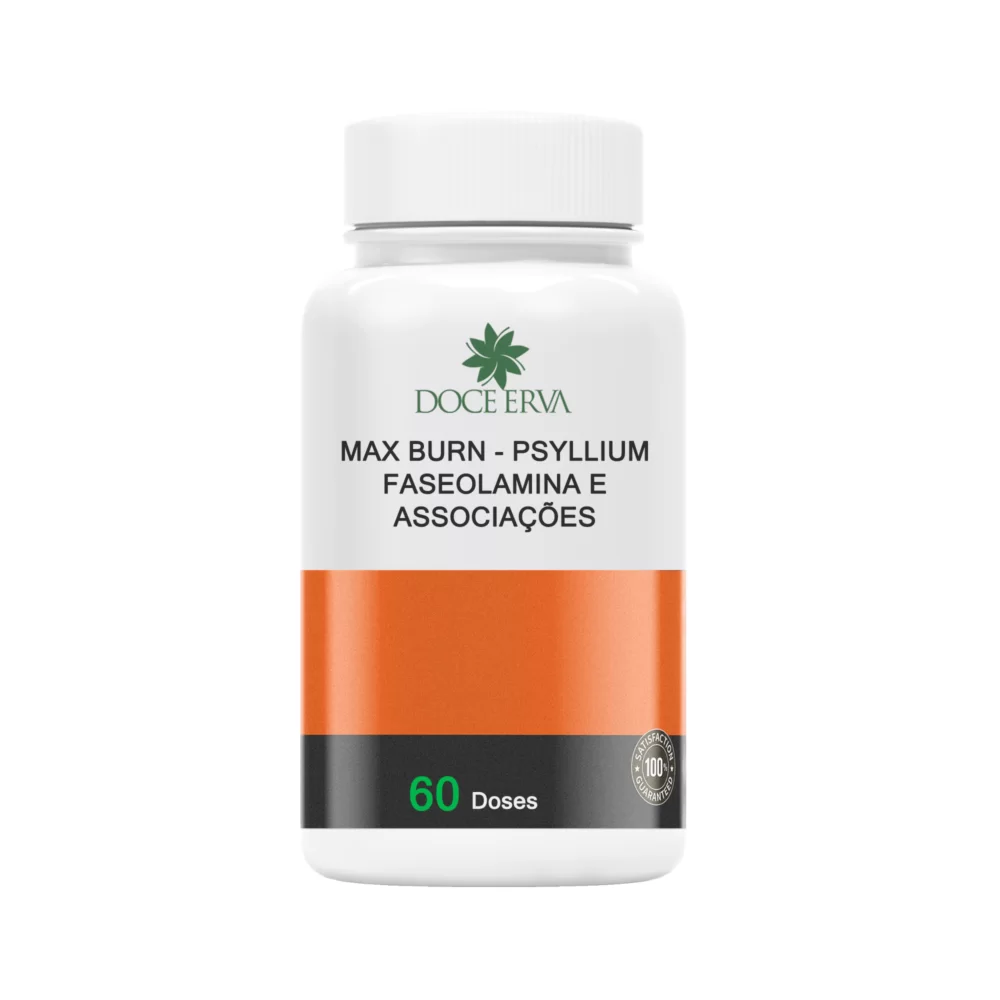 Max Burn - Psyllium, Faseolamina e associações - 60 doses