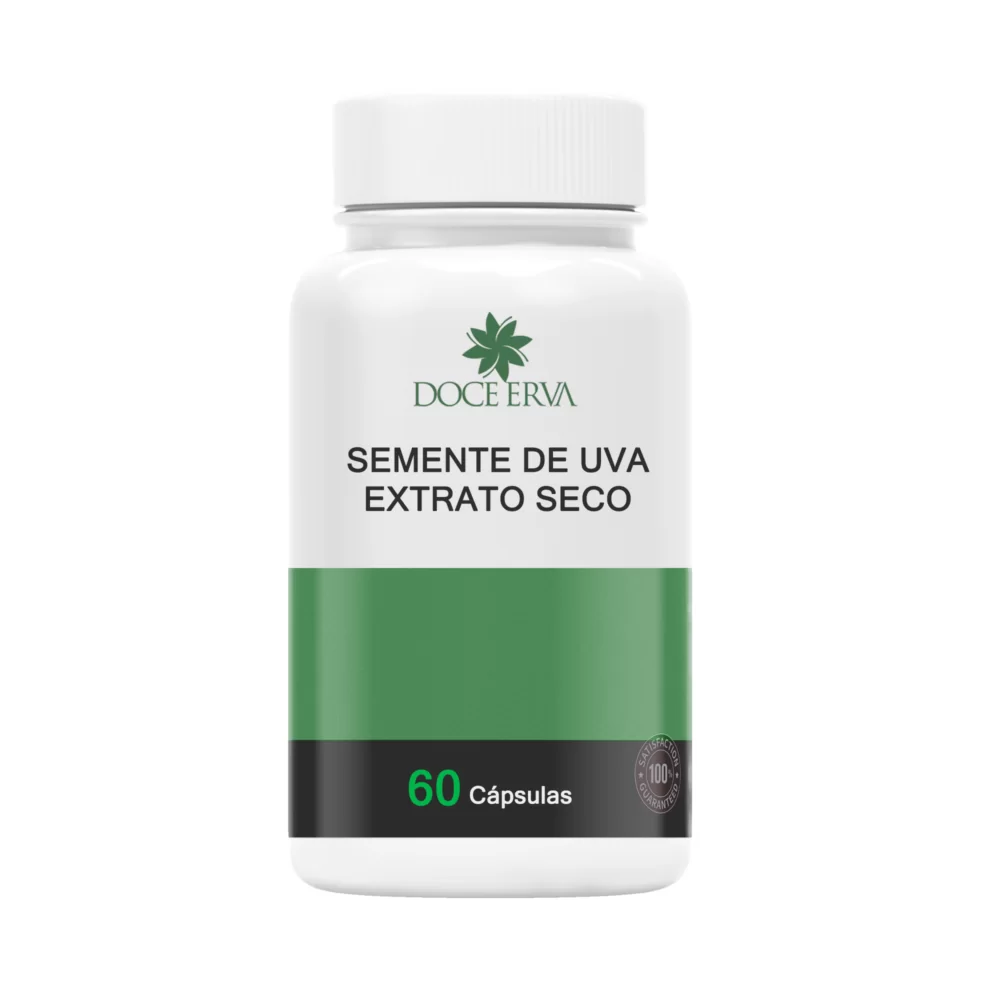 Semente de Uva Extrato Seco (Vitis vinifera) 300mg - 60 cápsulas