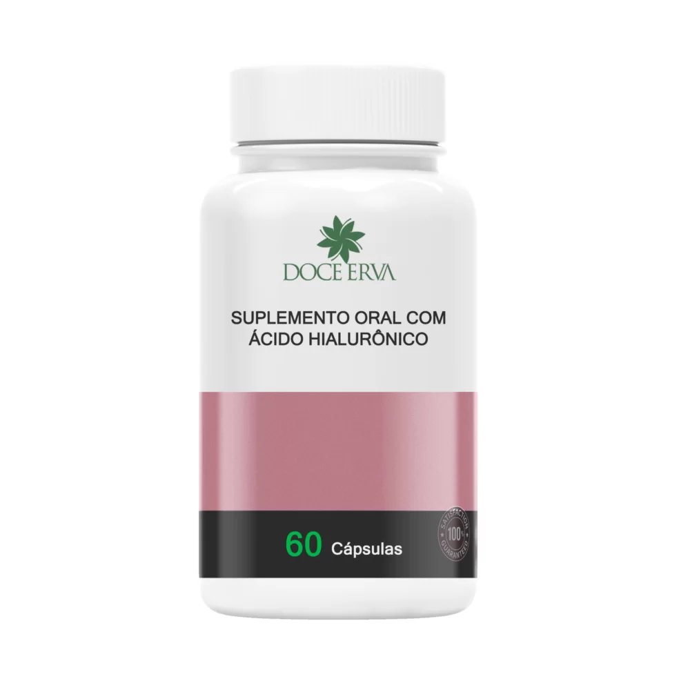 Suplemento Oral com Ácido Hialurônico - 60 cáps.
