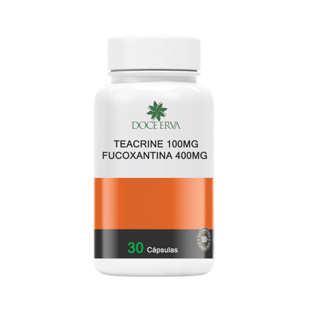 Teacrine 100mg + Fucoxantina 400mg - 30 cáps.
