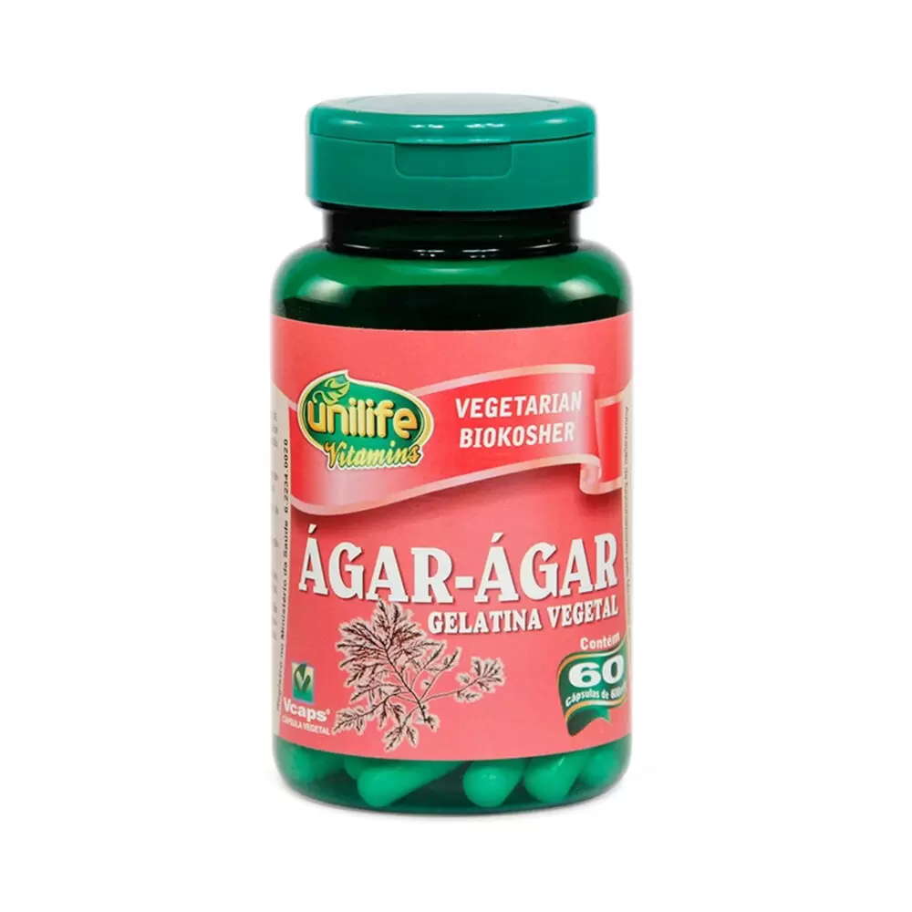 Agar-Agar  500mg -  60 cáps.