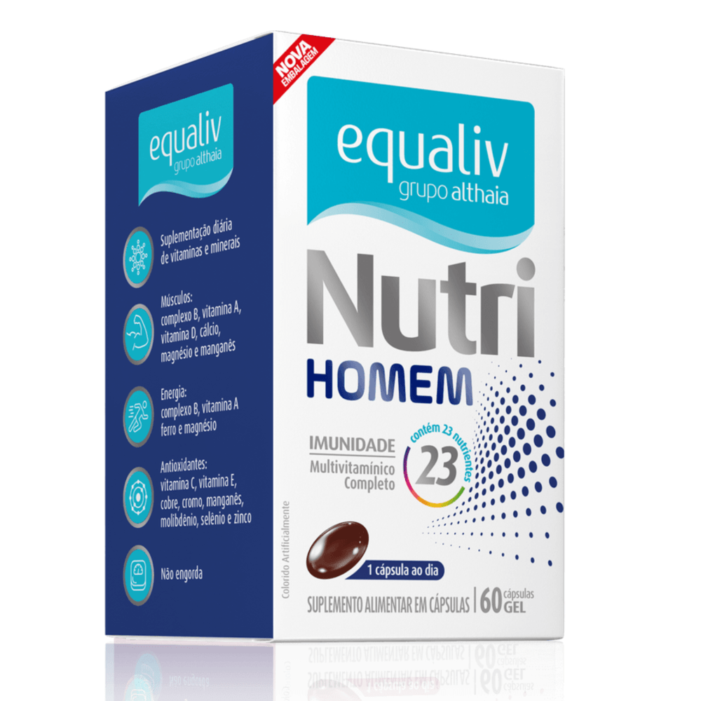 Nutri Homem - 60 cápsulas - Equaliv