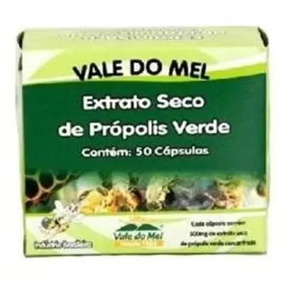 Extrato de Própolis Verde em  Cápsulas - 50 cáps - Vale do Mel