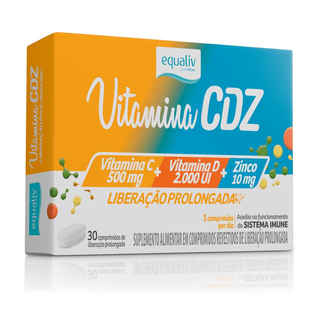 Vitamina C D Z- 30 cápsulas - Equaliv