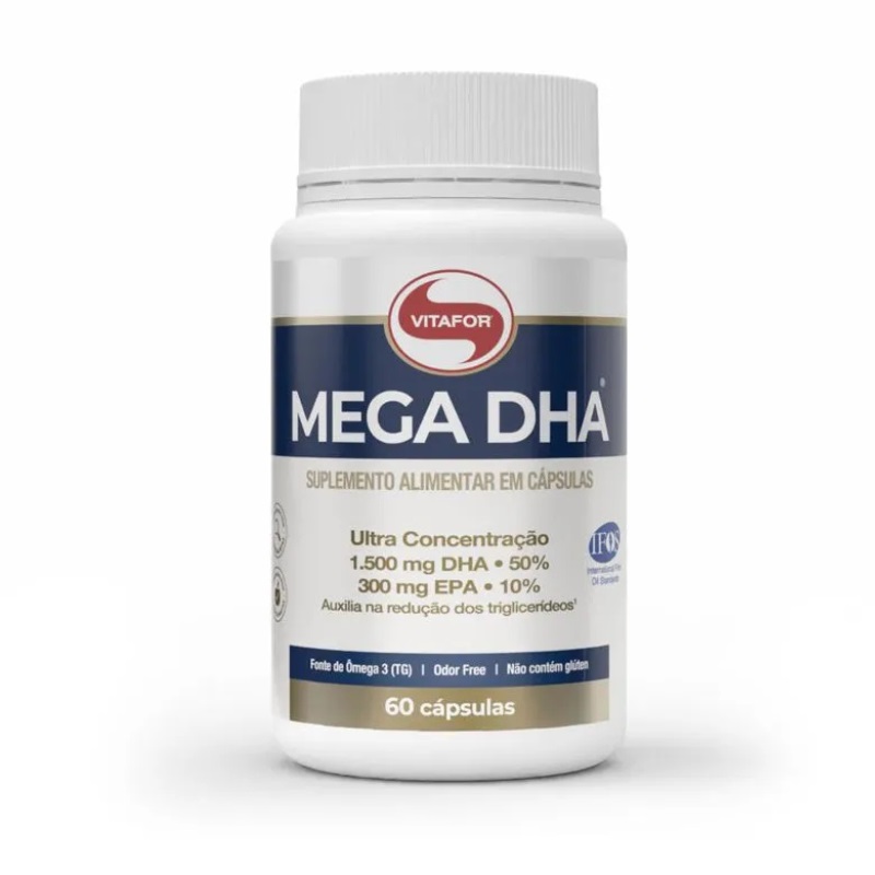 MEGA DHA®: Ômega 3 -Vitafor - 60 Cápsulas