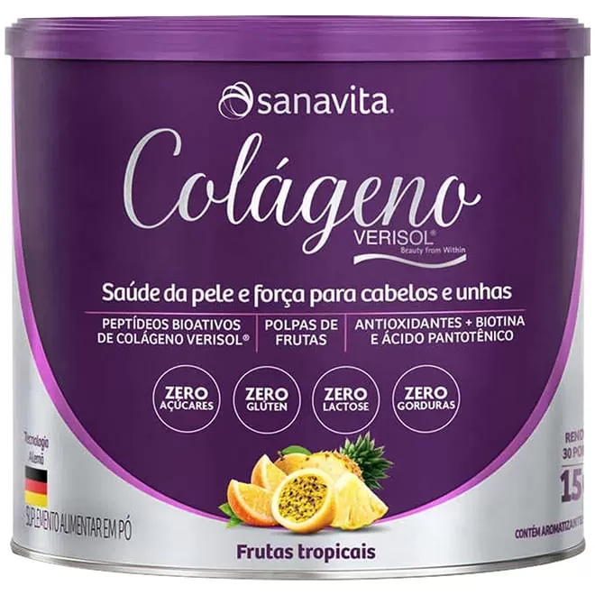 Colágeno Verisol Frutas Tropicais - Sanavita - 150g