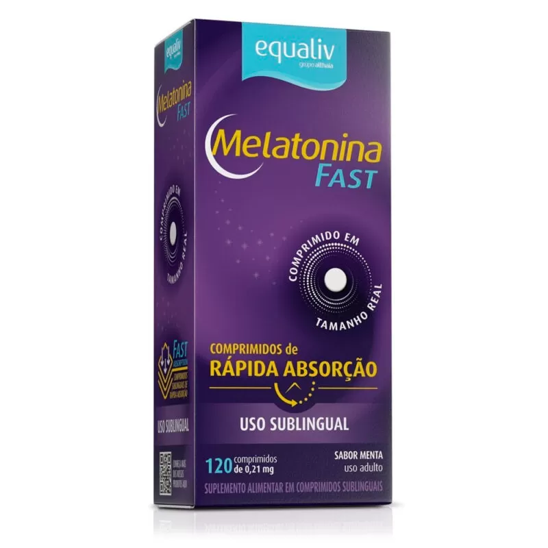 Melatonina Fast - comprimido sublingual - 120 comp - Equaliv