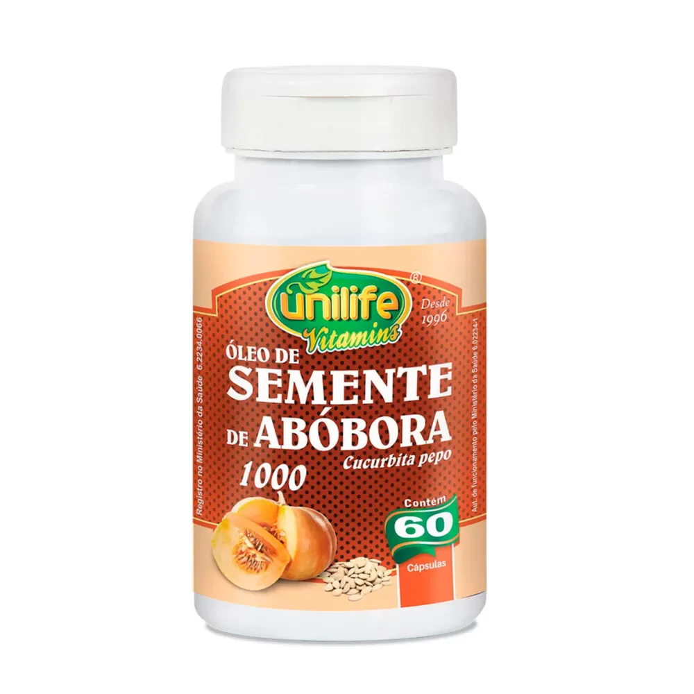 Óleo de Semente de Abóbora 1000mg x 60 cáps - Unilife